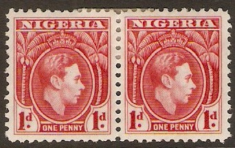 Nigeria 1938 1d Rose-red. SG50a.